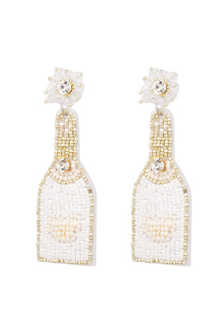 Bijoutheek Oorknoppen Fles Champagne