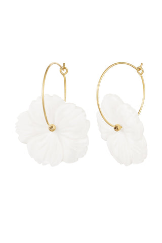 Bijoutheek Oorhangers Seashell Flower