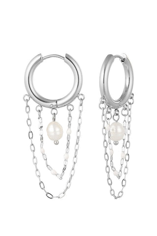 Bijoutheek Oorhangers Parel Ketting