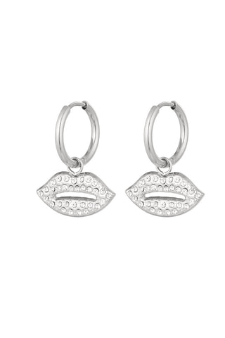 Bijoutheek Ohrringe Sweet Kiss Strass
