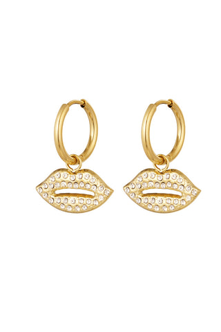 Bijoutheek Ohrringe Sweet Kiss Strass