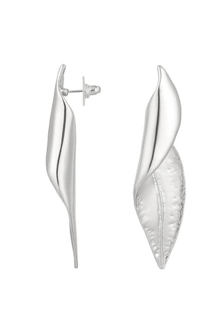 Bijoutheek Ear Studs Leaf Curl