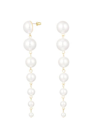 Bijoutheek Ear Studs Pearls String
