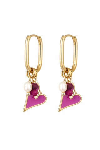 Bijoutheek Oorhangers Heart