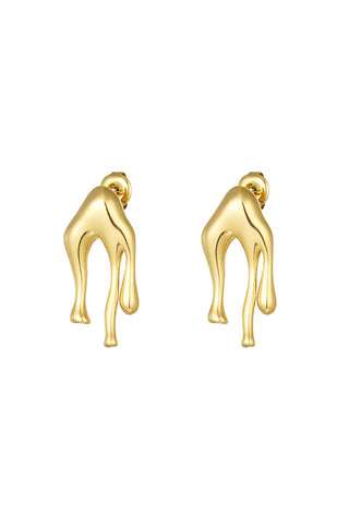 Bijoutheek Oorknoppen Liquid Metal