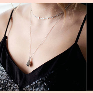 Mi Moneda-MMM LIVIA NECKLACE 925 SILVER WITH DIAMOND CUT