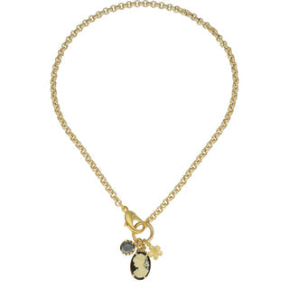 Koop dark-blue Camps & Camps Vintage Jasseron Cameo Necklace