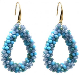 Koop blue Bijoutheek Ear Studs Small Drop