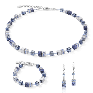 Coeur de Lion jewelry Geocube Bracelet sodalite & haematite blue