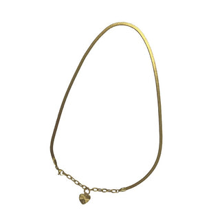 Go Dutch Label Collier platte slang met hartje