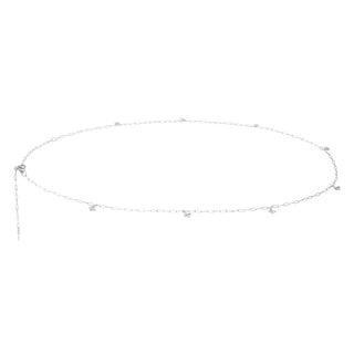 Bijoutheek Collier BuikVlinders En Schakel Zilver