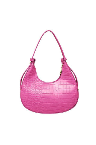 Kopen fuchsia Bijoutheek Tas Schoudertas Croco Print