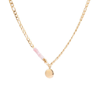 Go Dutch Label Collier roze kralen bedel schakel