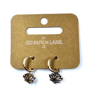 Kopen rose Go Dutch Label Oorbellen Lotus