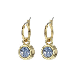 Kopen licht-blauw BIBA Oorhangers goud (80313)