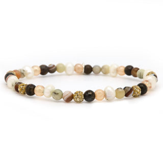 Karma Armband (Sieraad) Spiral Layla xxs Elastic (gold crystal)