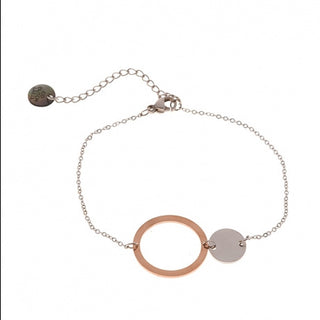 Go Dutch Label Armband rund Rosé