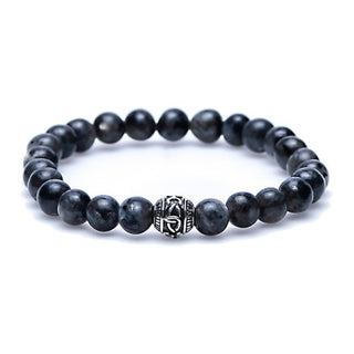 Karma heren armband Goodfellas Silver Round 86244 (LENGTE 18-20CM)