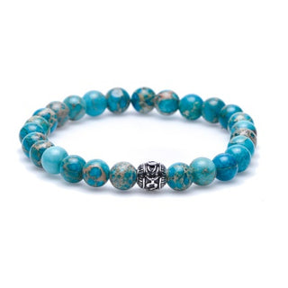 Karma heren armband 86280 El Pacifico Silver Round (LENGTE 18-20CM)