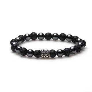 Karma heren armband 86458 Black Panther Silver Bead (LENGTE 18-20CM)