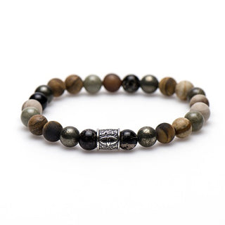 Karma heren armband 86528 Wilde West Silver Bead (LENGTE 17.5-19CM)