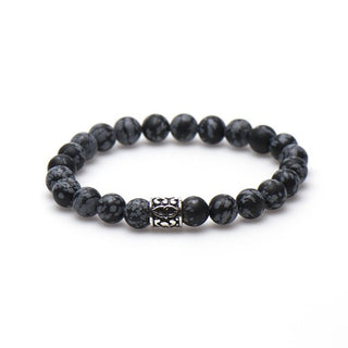 Karma dames armband Snow Flake matt Silver Bead 86549 (LENGTE 17.5-19CM)
