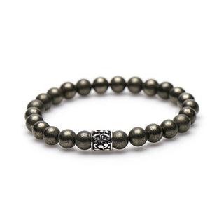 Karma dames armband Pyrite Silver Bead 86557 (LENGTE 17.5-19CM)