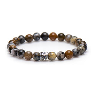 Karma heren armband 86612 Dark Fear Zilver Bead (LENGTE 18-20CM)