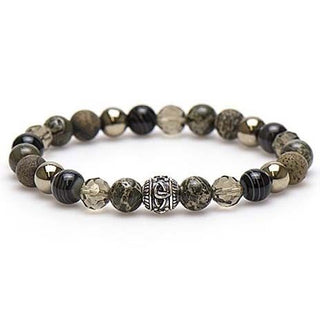 Karma Armband (sieraad) Buenos Aires Silver Bead Grey 86643