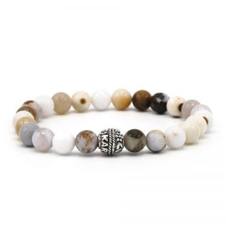 Karma heren armband 86936 Faster Silver Round Logo Bead (18-20CM)