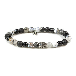 Karma dames armband Silver Buddha XS Forzen 87051 (LENGTE 17.5-19CM)