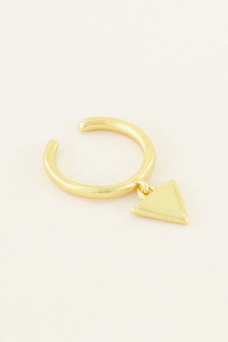 Koop gold My Jewelery Ear Cuff triangle (10mm)