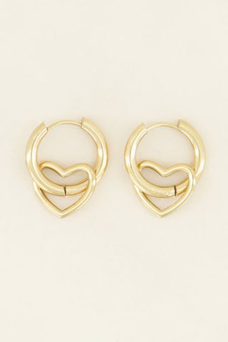 My Jewellery Ohrringe mit offenem Herzen