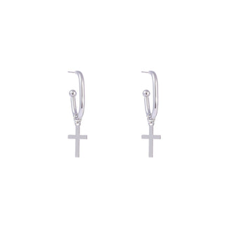 Go Dutch Label Oorknoppen ovale hoop kruis
