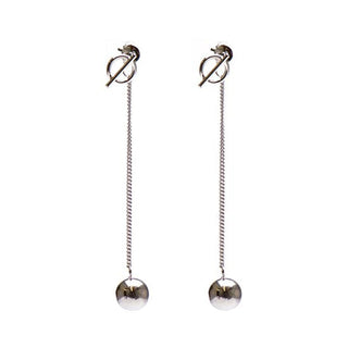 Karma pull through oorbel hanging balls