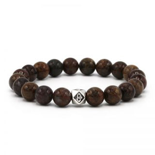 Karma heren armband 96044 Dirt Road Silver Hexagon (LENGTE 18-20CM)