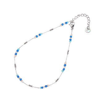 Go Dutch Label Ankle jewelry Link pearls and 3 balls A2234
