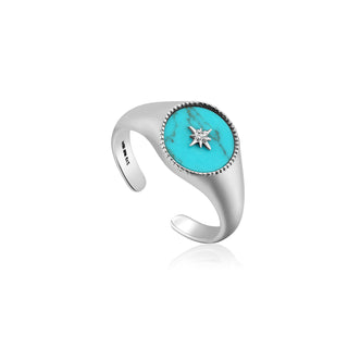 Ania Haie Turquoise Emblem Signet Ring