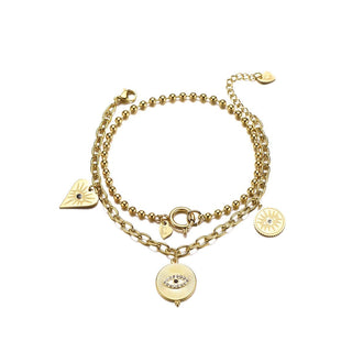 Bijoutheek Armband (sieraad) Dubbel beschermend oog
