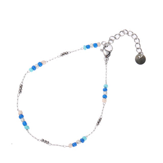 Go Dutch Label Armband Blaugrüne Perle