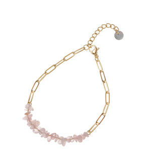 Go Dutch Label Armband roze steentjes