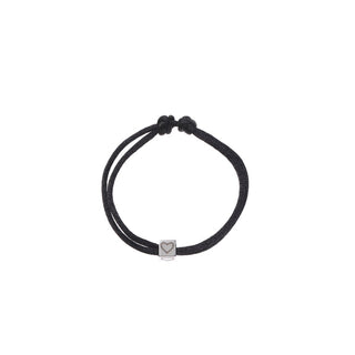 Go Dutch Label Armband touw cube hart Silver