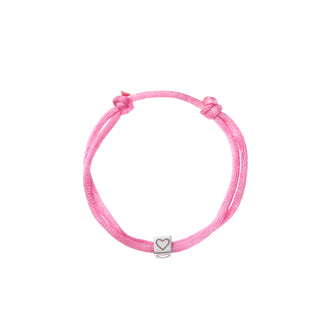 Go Dutch Label Armband touw cube hart Silver