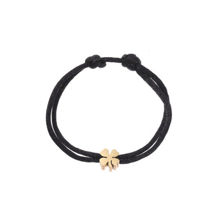 Kaufen schwarz Go Dutch Label Armband Seilklee