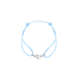 Go Dutch Label Armband Seil 4 Herzen offen Silber