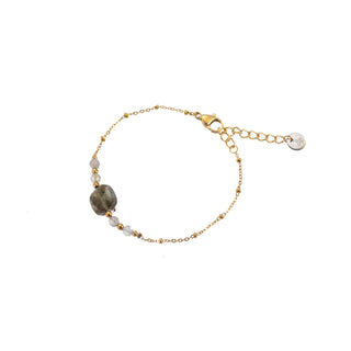 Kaufen grau Go Dutch Label Armband (Schmuck) quadratischer Stein