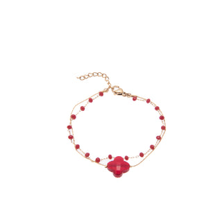 Kopen rood GO Dutch Label Armband kralen Goud