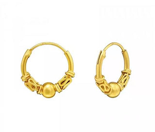 Bijoutheek Bali Creolen Gold (10-12mm)