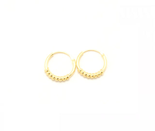 Bijoutheek Bali Creolen Gold (10mm)