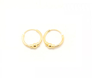 Bijoutheek Bali Creolen Gold (10mm)